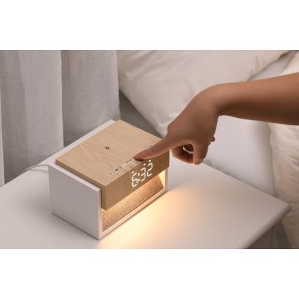 Immax NEO 09114L - LED-Tischlampe mit Wecker und USB-Ladefunktion CALM LED/1,2W/5V