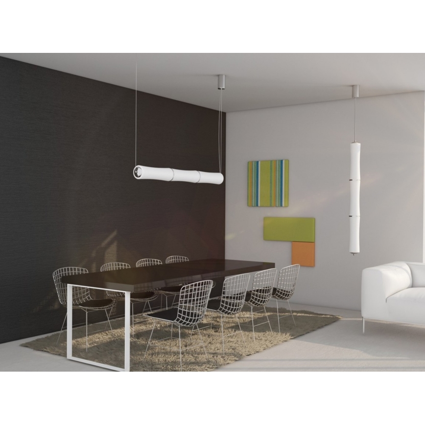 Immax NEO - Dimmbare LED Hängeleuchte BAMBOOS LED/30W/230V 90 + Fernbedienung Tuya
