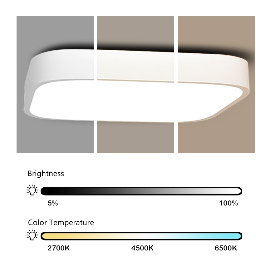 Immax NEO - LED Deckenleuchte mit Fernbedienung RECUADRO LED/67W/230V Tuya