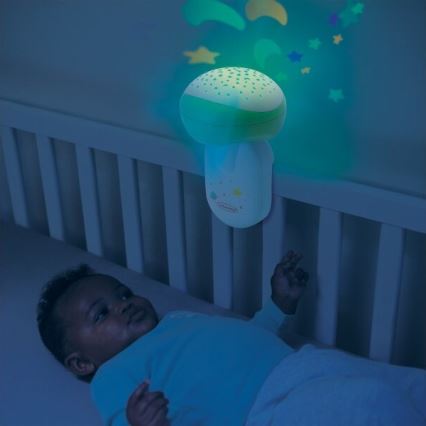 Infantino - Babybett-Mobile mit Melodie 3in1 3xAA grün