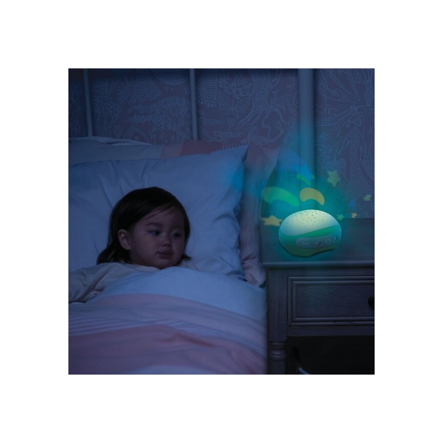 Infantino - Babybett-Mobile mit Melodie 3in1 3xAA grün
