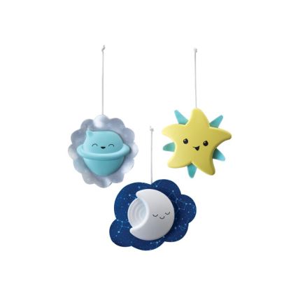 Infantino - Babybett-Mobile mit Melodie 3in1 3xAA grün