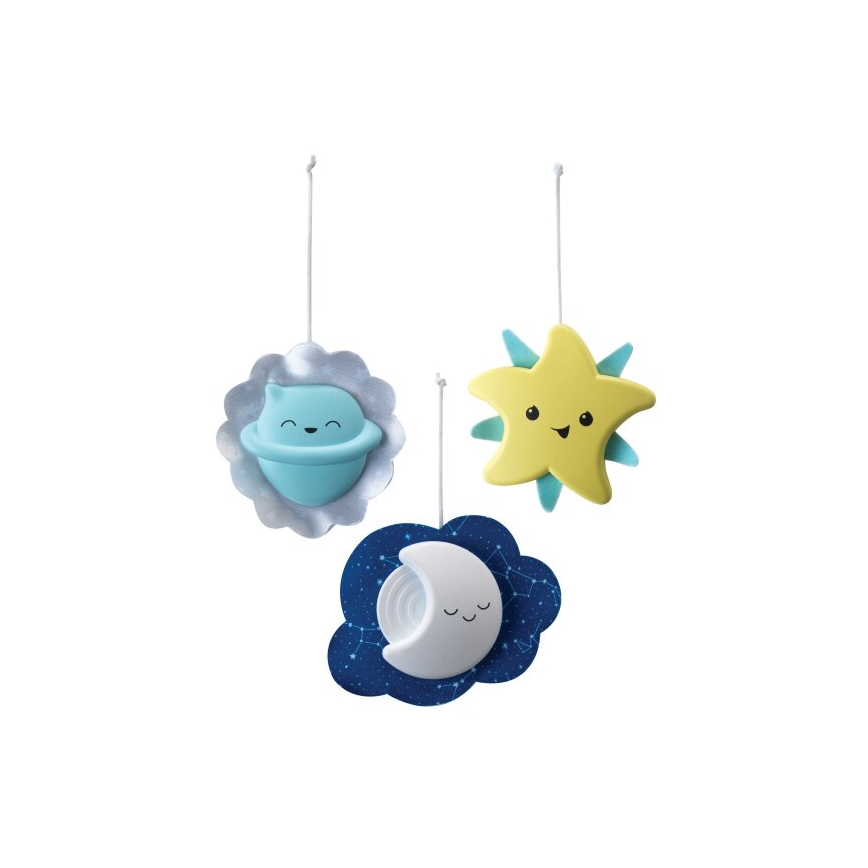 Infantino - Babybett-Mobile mit Melodie 3in1 3xAA grün