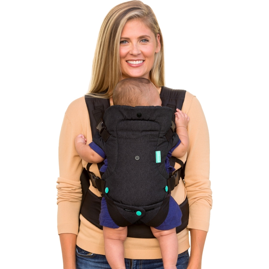 Infantino – Babytrage FLIP ADVANCED 4in1 schwarz