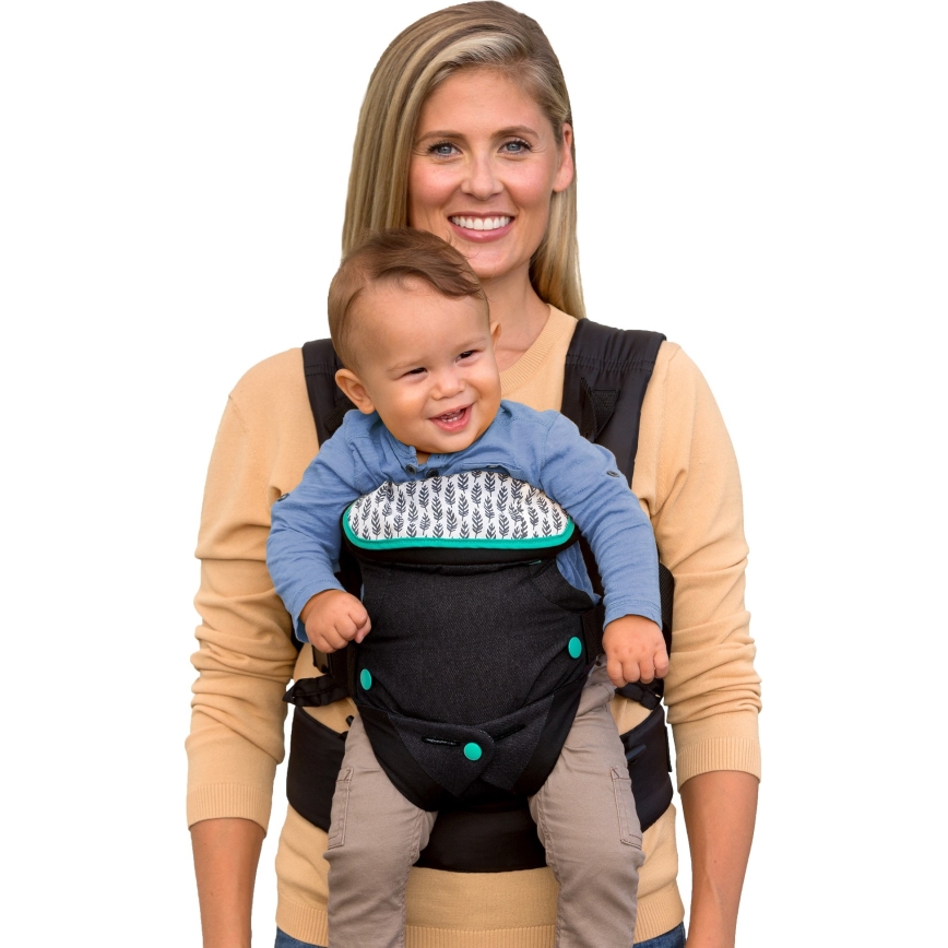 Infantino – Babytrage FLIP ADVANCED 4in1 schwarz