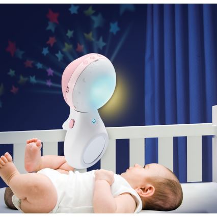 Infantino – Krippenmobile mit Musik 3in1 3xAAA rosa