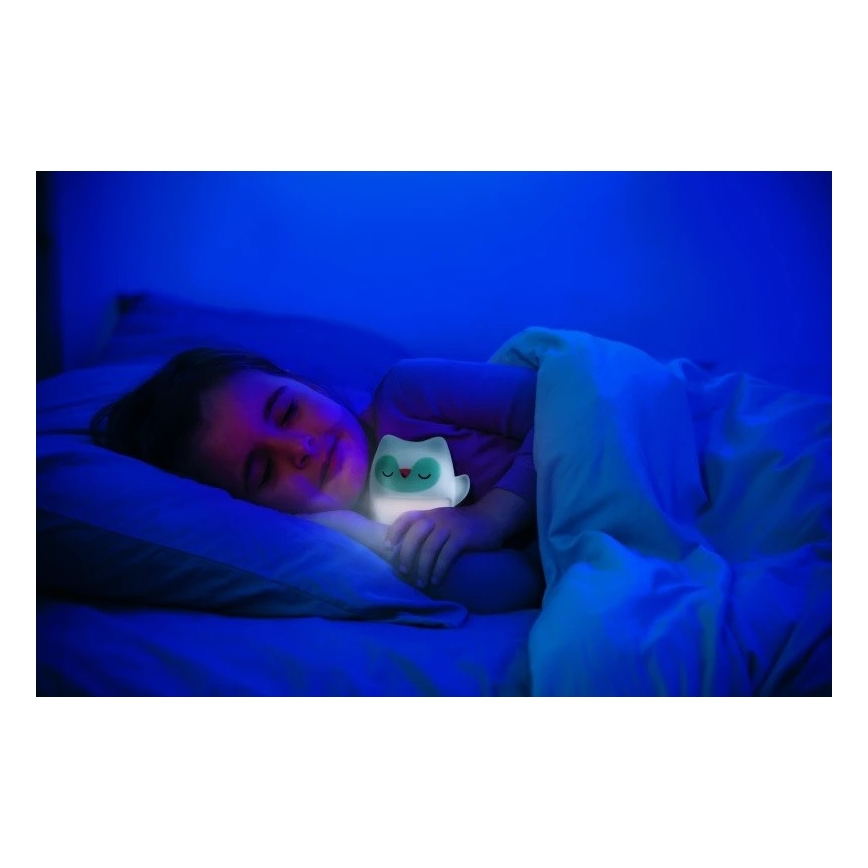 Infantino - Nachtlampe mit leuchtendem Kuscheltier Eule