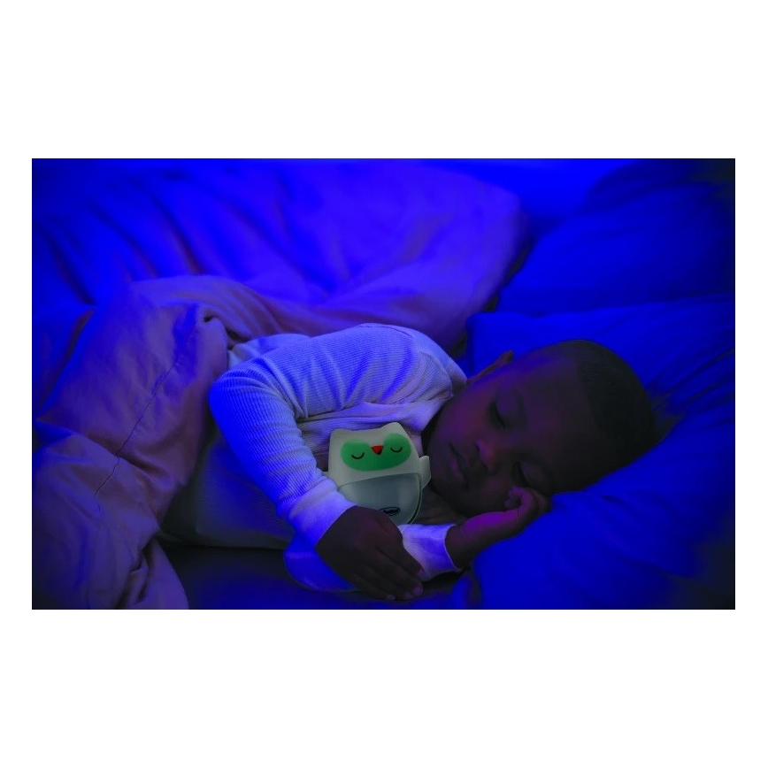 Infantino - Nachtlampe mit leuchtendem Kuscheltier Eule