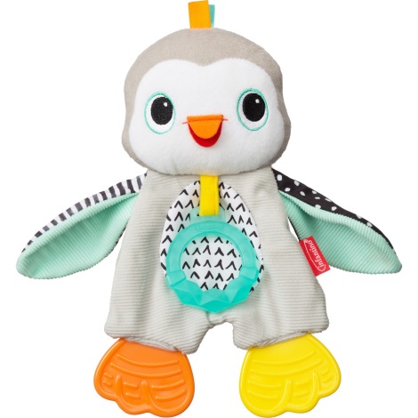 Infantino – Plüschtier mit Beißring Pinguin