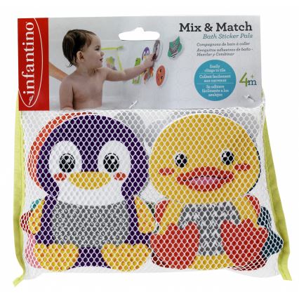 Infantino – Schaumstoff-Bad-Aufkleber MIX&MATCH