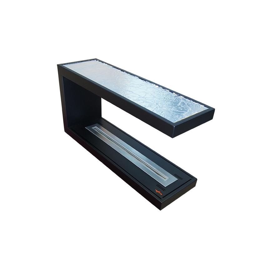 InFire – BIO-Eckkamin 100x50 cm 3kW bifazial
