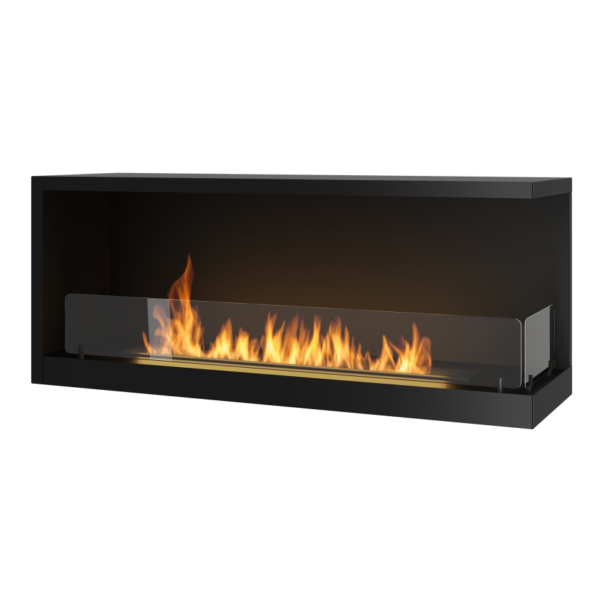 InFire – BIO-Eckkamin 110x45 cm 3kW schwarz