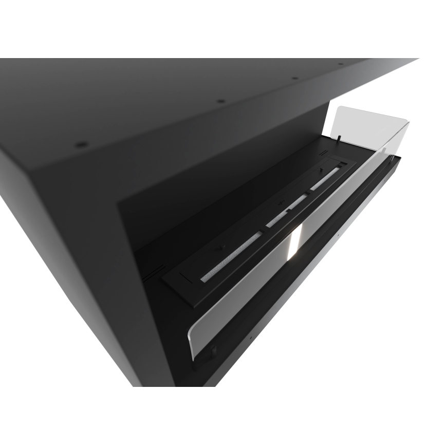 InFire – BIO-Eckkamin 110x45 cm 3kW schwarz