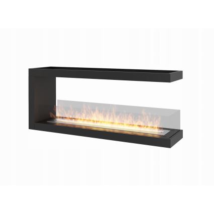 InFire – BIO-Eckkamin 120x50 cm 3kW bifazial