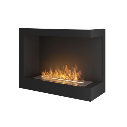 InFire - BIO-Eckkamin 45x60 cm 3kW schwarz