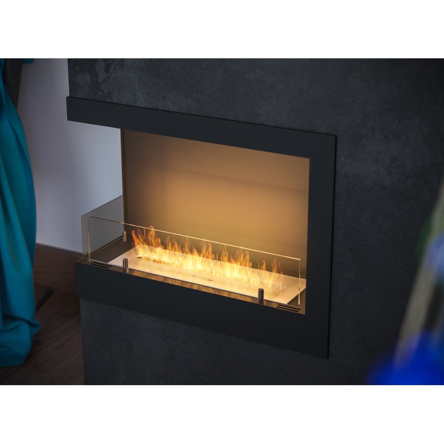 InFire - BIO-Eckkamin 45x60 cm 3kW schwarz