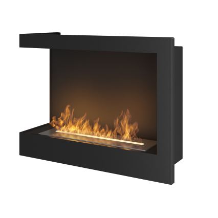 InFire - BIO-Eckkamin 45x60 cm 3kW schwarz