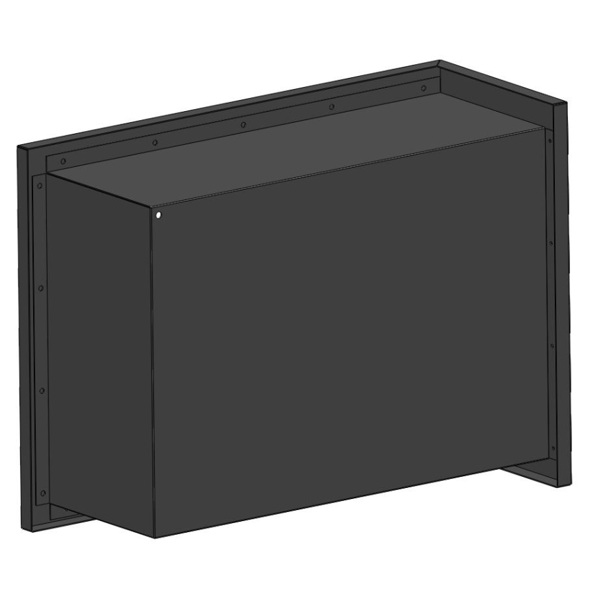 InFire - BIO-Eckkamin 45x60 cm 3kW schwarz
