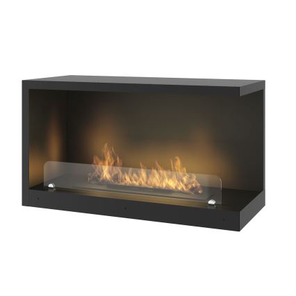 InFire – BIO-Eckkamin 80x45 cm 3,5kW schwarz