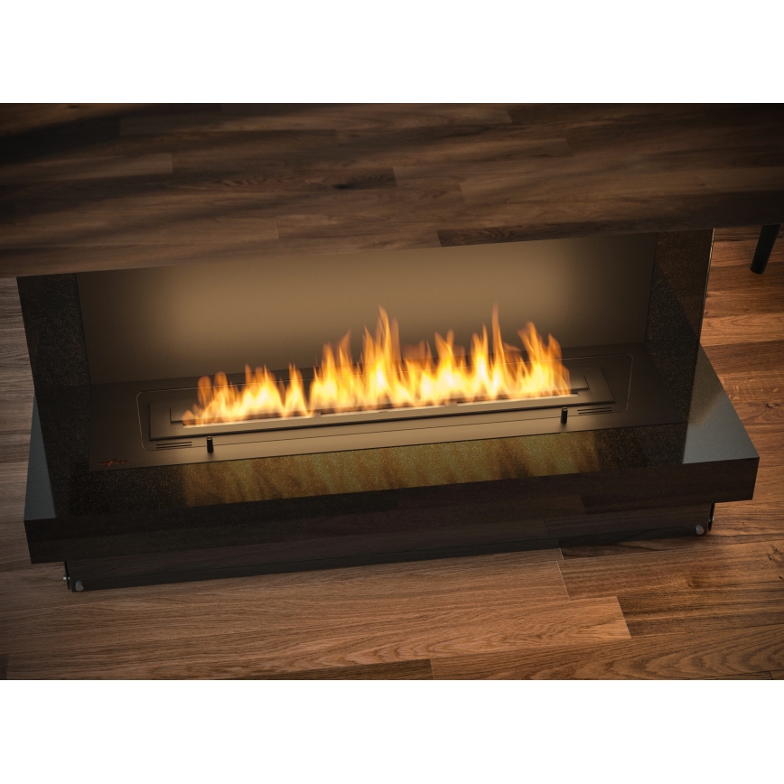 InFire – BIO-Einbaukamin 100x45 cm 3kW schwarz