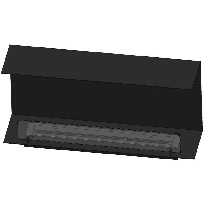 InFire – BIO-Einbaukamin 100x45 cm 3kW schwarz