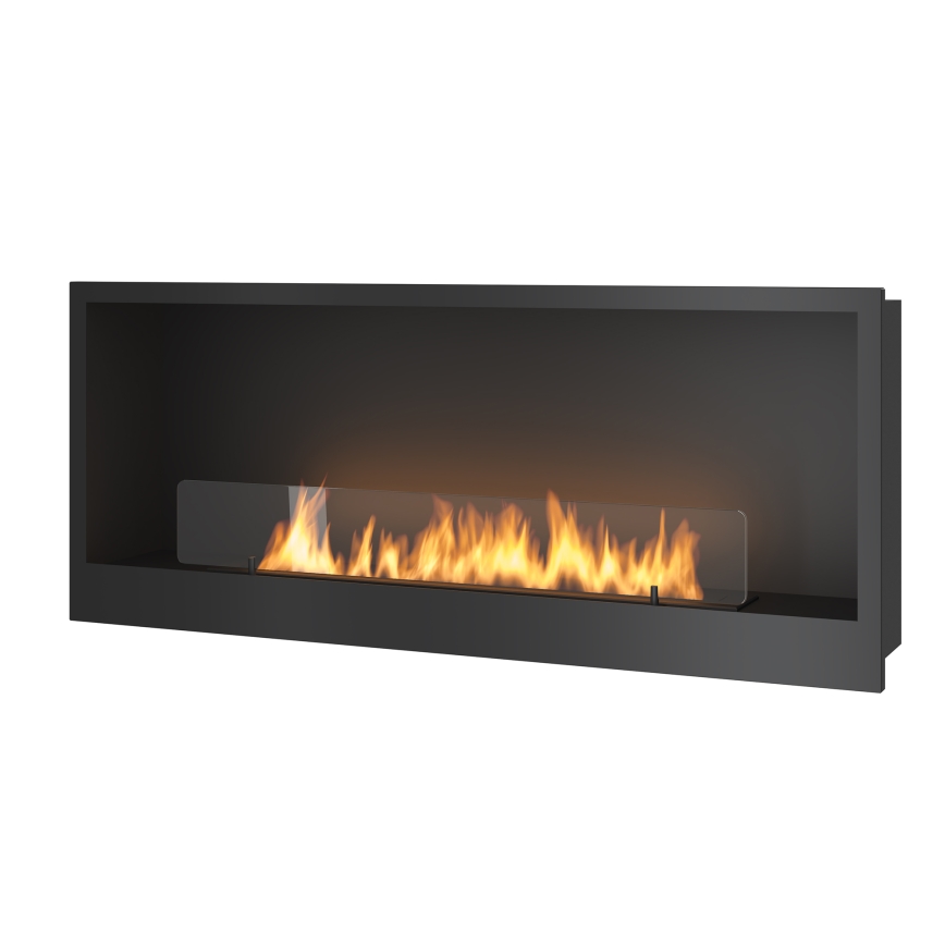 InFire – BIO-Einbaukamin 120x50 cm 3kW schwarz