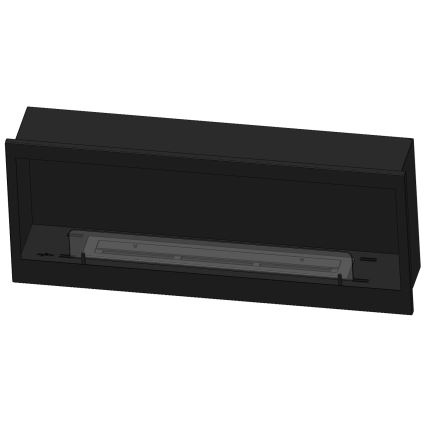 InFire – BIO-Einbaukamin 120x50 cm 3kW schwarz