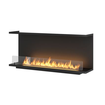 InFire – BIO-Einbaukamin 120x50 cm 3kW schwarz