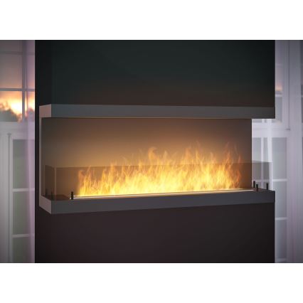 InFire – BIO-Einbaukamin 120x50 cm 5kW schwarz