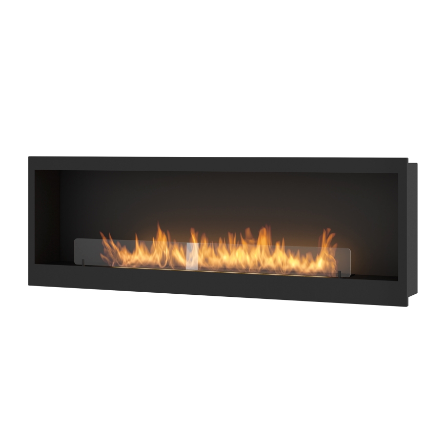 InFire - BIO-Einbaukamin 150x50 cm 4,2kW schwarz