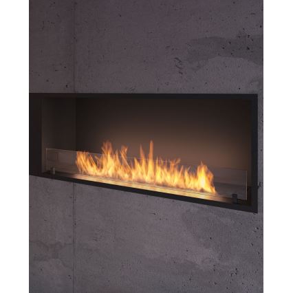 InFire - BIO-Einbaukamin 49,4x124,4 cm 6kW schwarz
