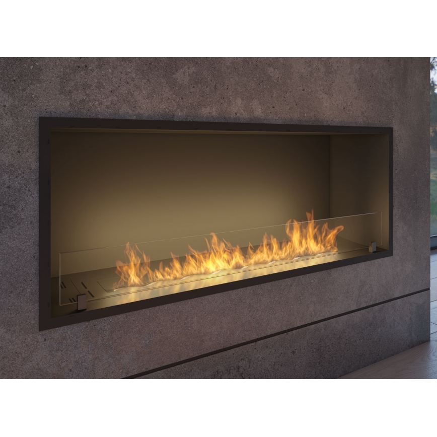 InFire - BIO-Einbaukamin 49,4x124,4 cm 6kW schwarz