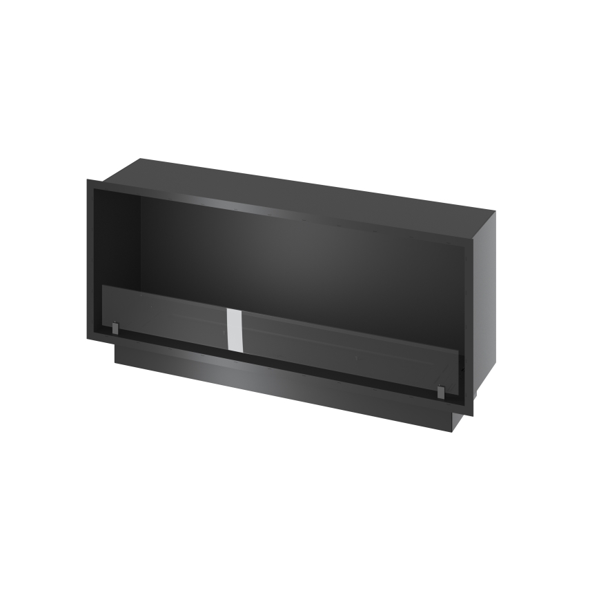 InFire - BIO-Einbaukamin 49,4x124,4 cm 6kW schwarz