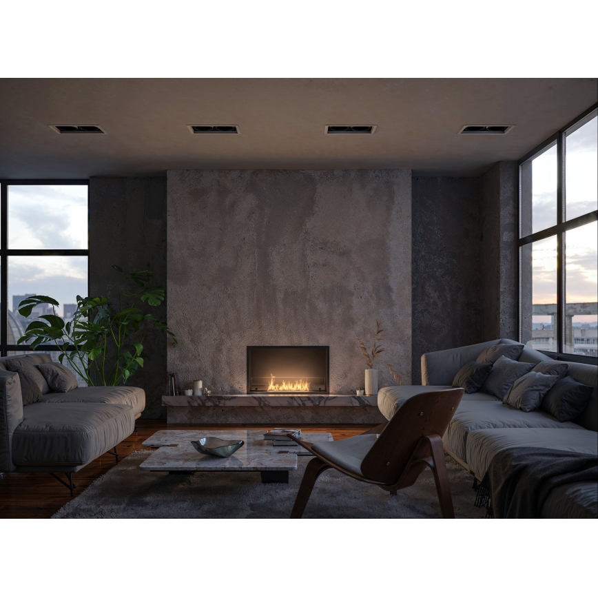 InFire - BIO-Einbaukamin 49,4x84,4 cm 3,5kW schwarz