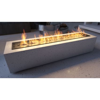 InFire - BIO-Einbaukamin 7,5x120 cm 7kW schwarz