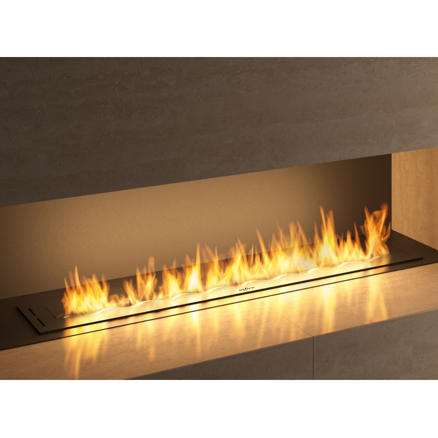 InFire - BIO-Einbaukamin 7,5x120 cm 7kW schwarz