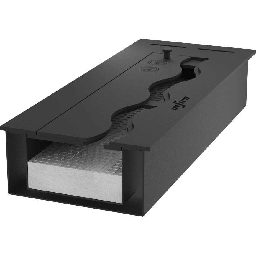 InFire - BIO-Einbaukamin 7,5x60 cm 3,5kW schwarz
