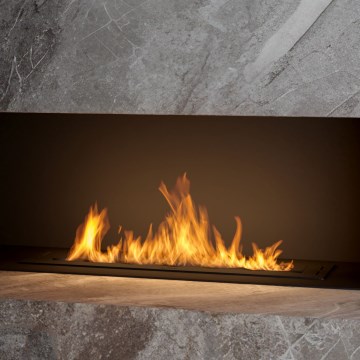 InFire - BIO-Einbaukamin 7,5x80 cm 6kW schwarz