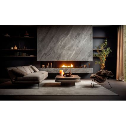 InFire - BIO-Einbaukamin 7,5x80 cm 6kW schwarz