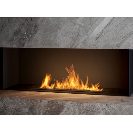 InFire - BIO-Einbaukamin 7,5x80 cm 6kW schwarz