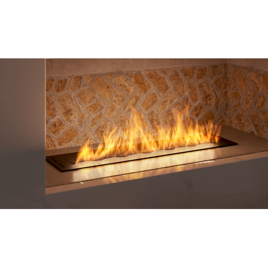 InFire - BIO-Einbaukamin 7,5x80 cm 6kW schwarz