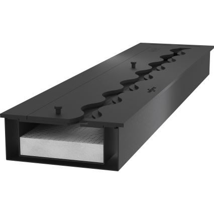 InFire - BIO-Einbaukamin 7,5x80 cm 6kW schwarz