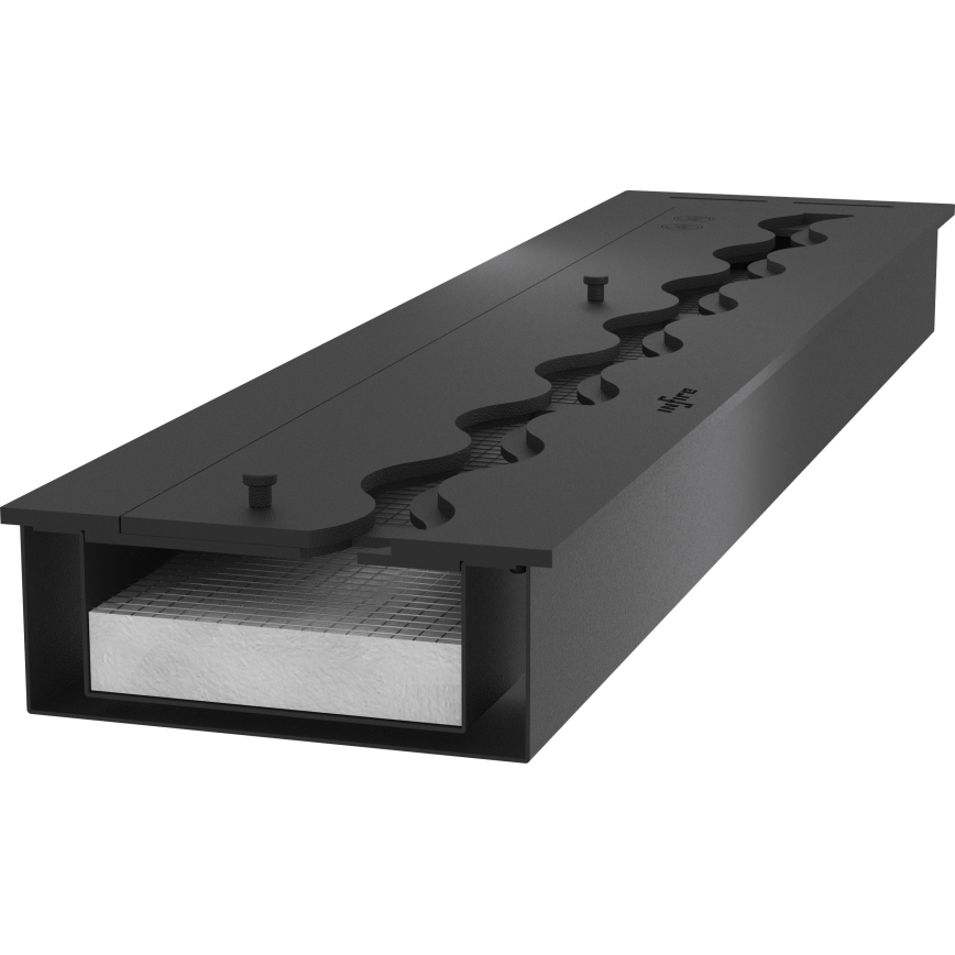 InFire - BIO-Einbaukamin 7,5x80 cm 6kW schwarz