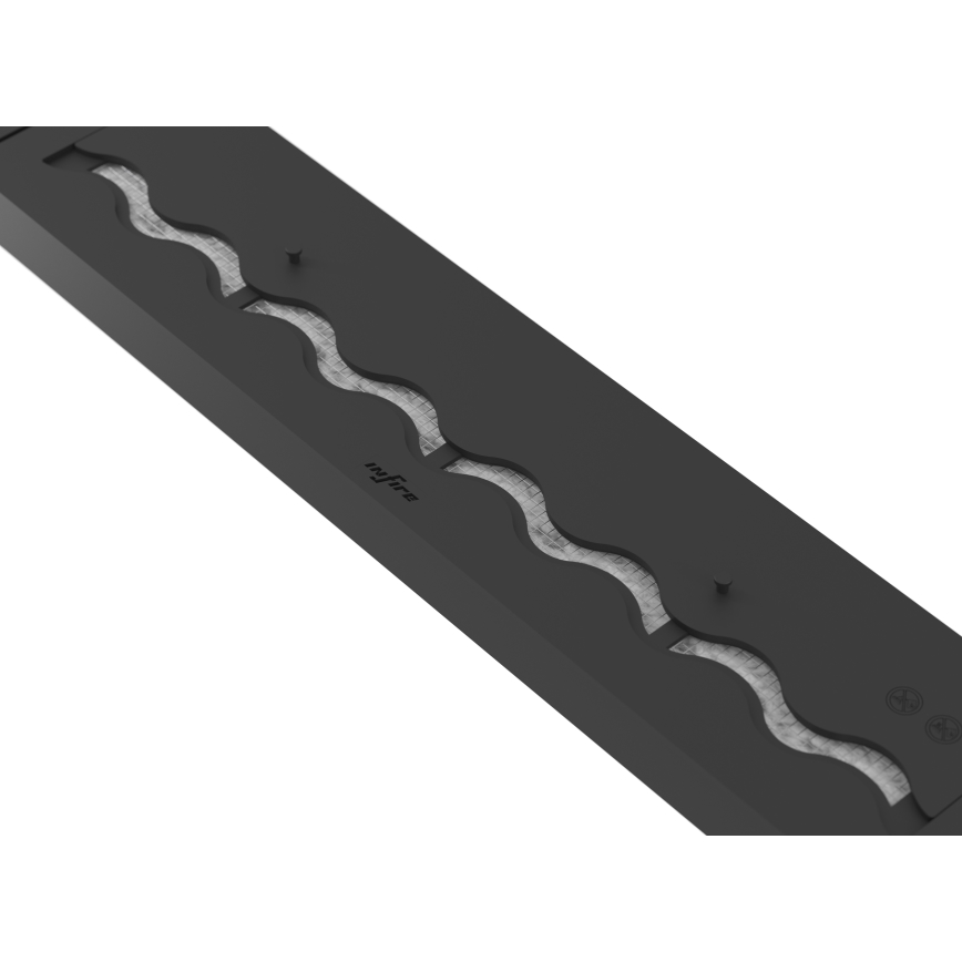 InFire - BIO-Einbaukamin 7,5x80 cm 6kW schwarz