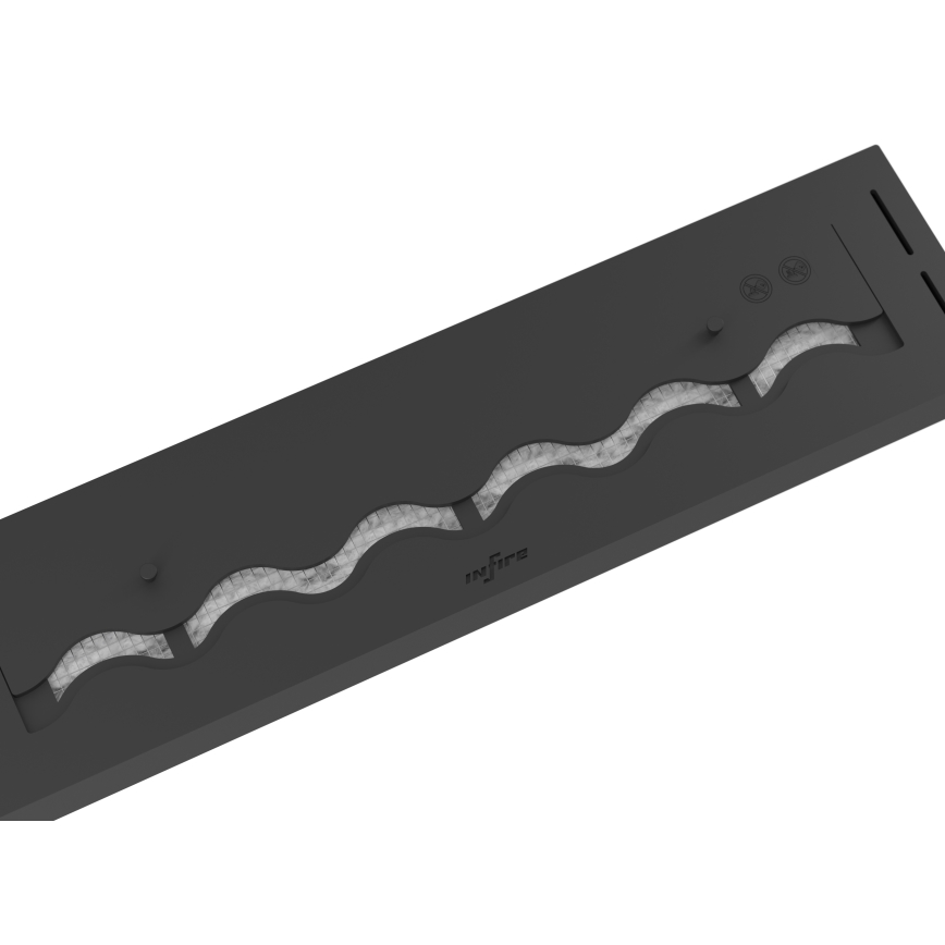 InFire - BIO-Einbaukamin 7,5x80 cm 6kW schwarz
