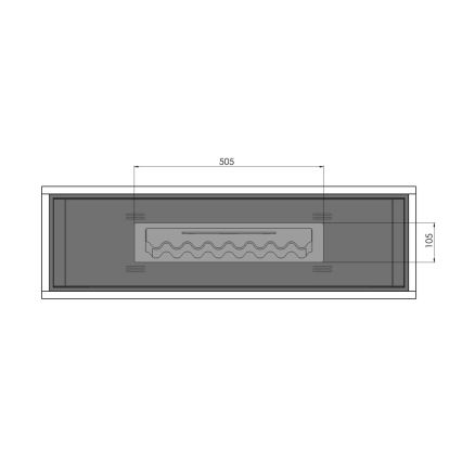 InFire – BIO-Kamin 100x47 cm 3kW industriell