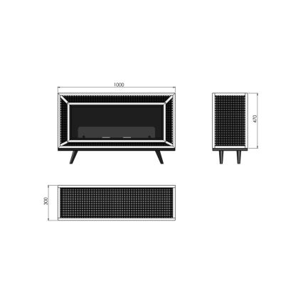 InFire – BIO-Kamin 100x47 cm 3kW industriell