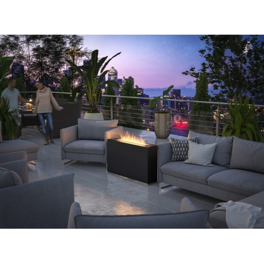 InFire - BIO-Kamin 110x65 cm 3,5kW schwarz