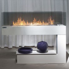 InFire – BIO-Kamin 110x85,5 cm 3kW weiß