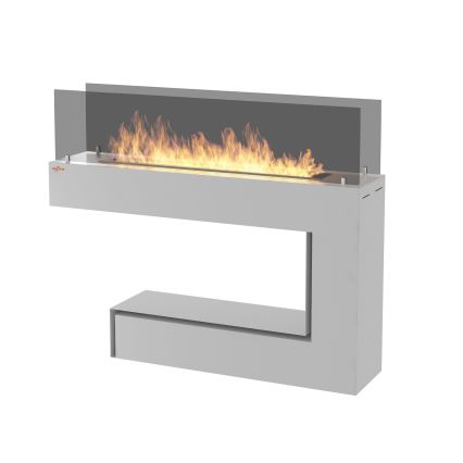 InFire – BIO-Kamin 110x85,5 cm 3kW weiß